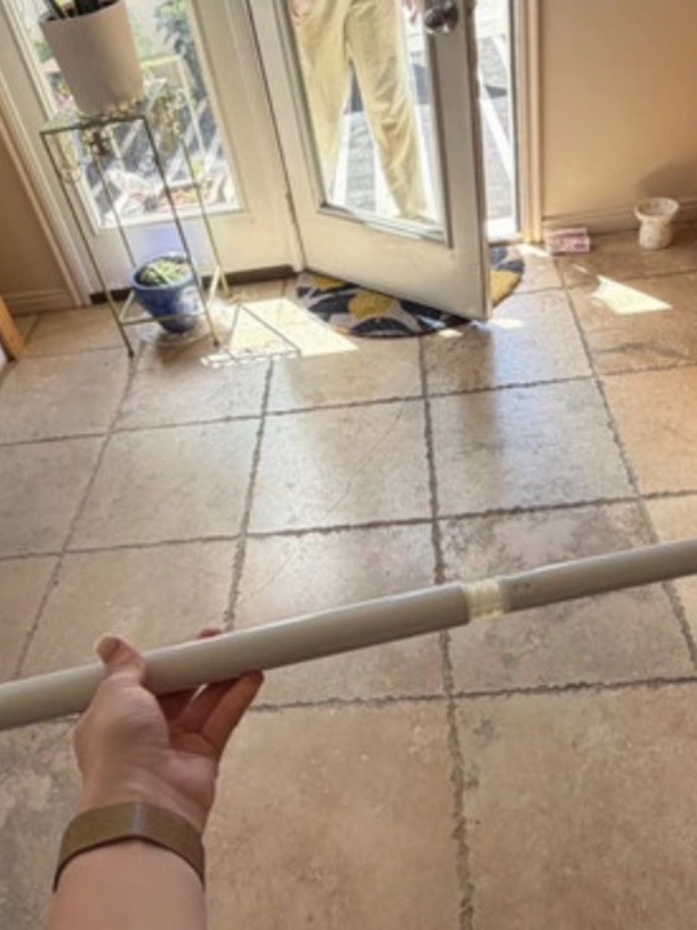 Gray Telescoping Curtain Rod - Simple Hardware